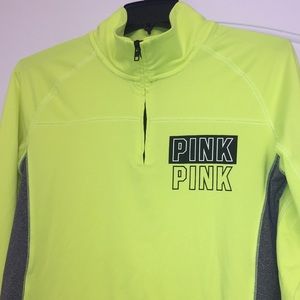 PINK half zip sweater